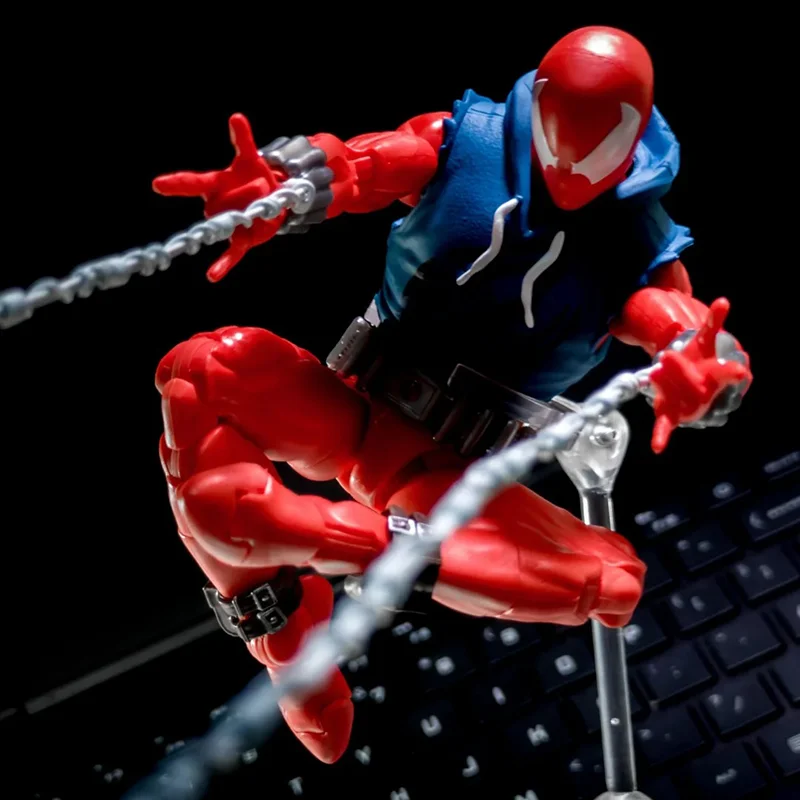 Spot Ct Factory Mafex186 Scarlet Spider-Man Комическая версия может использоваться для мобильной фигурки Изысканные модели игрушек можно использовать в качестве подарка