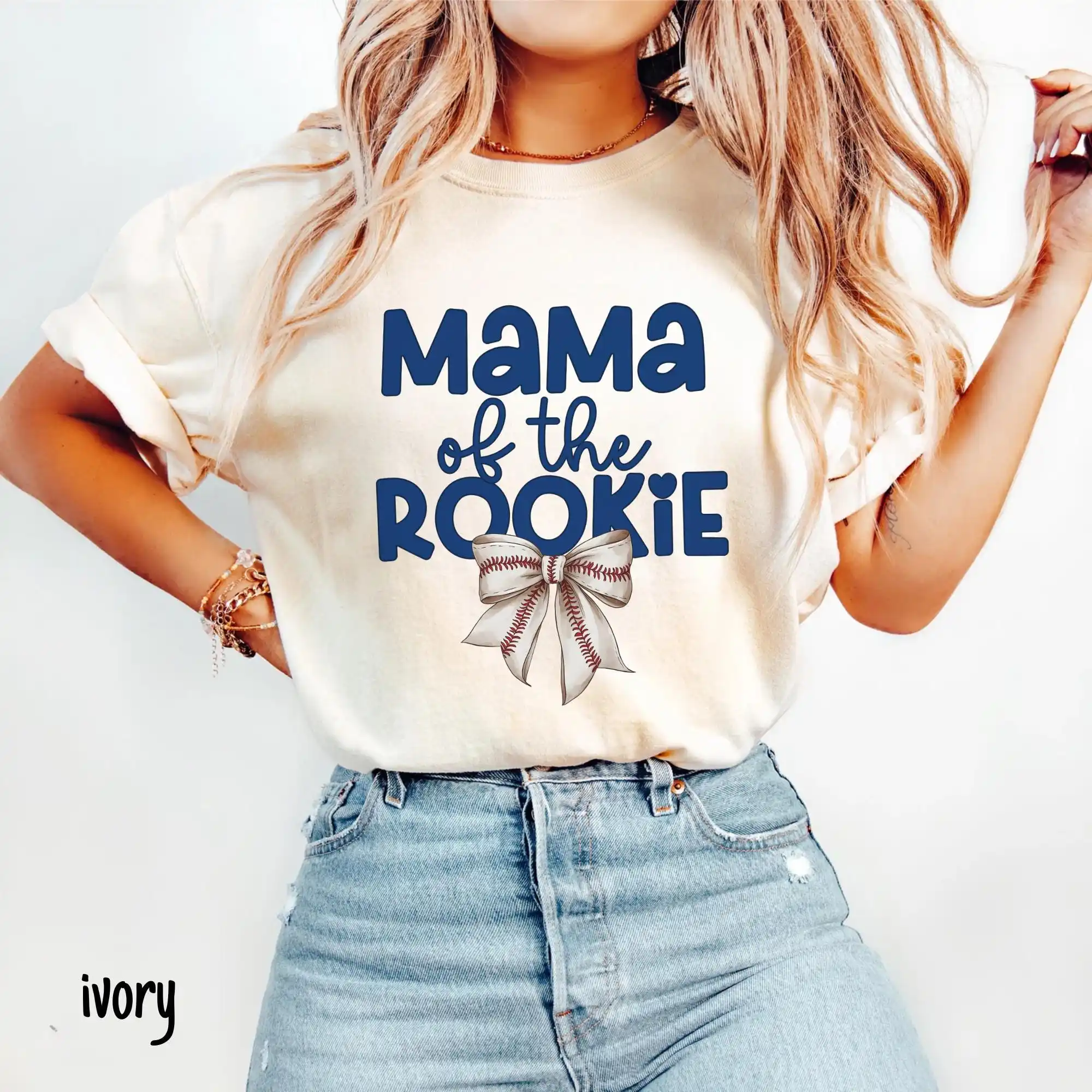 Футболка Rookie Year First Birthday Mama Baseball Theme 1st Mom Of The Dada Family