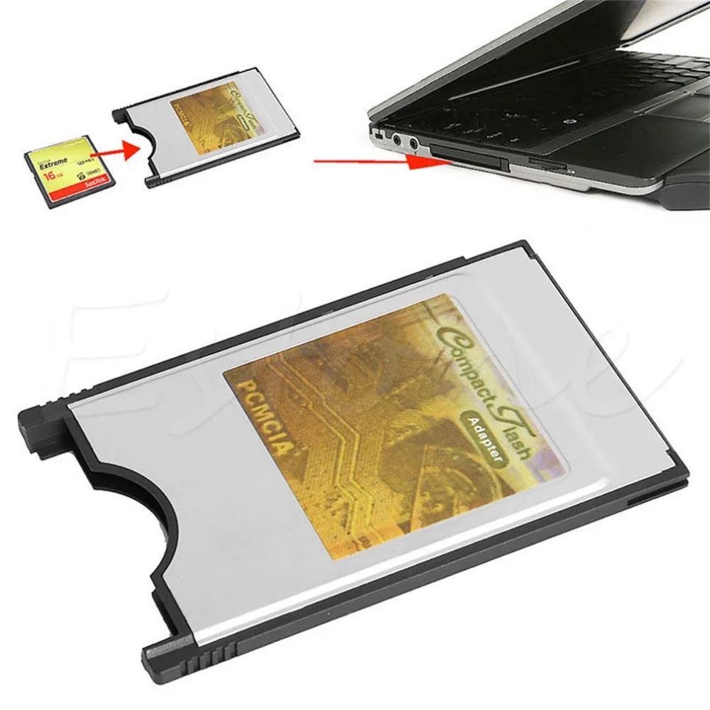 Горячая внешняя компактная флэш-карта CF к ПК, адаптер PCMCIA, устройство чтения CF, компактная флэш-карта памяти для ноутбука, дропшиппинг