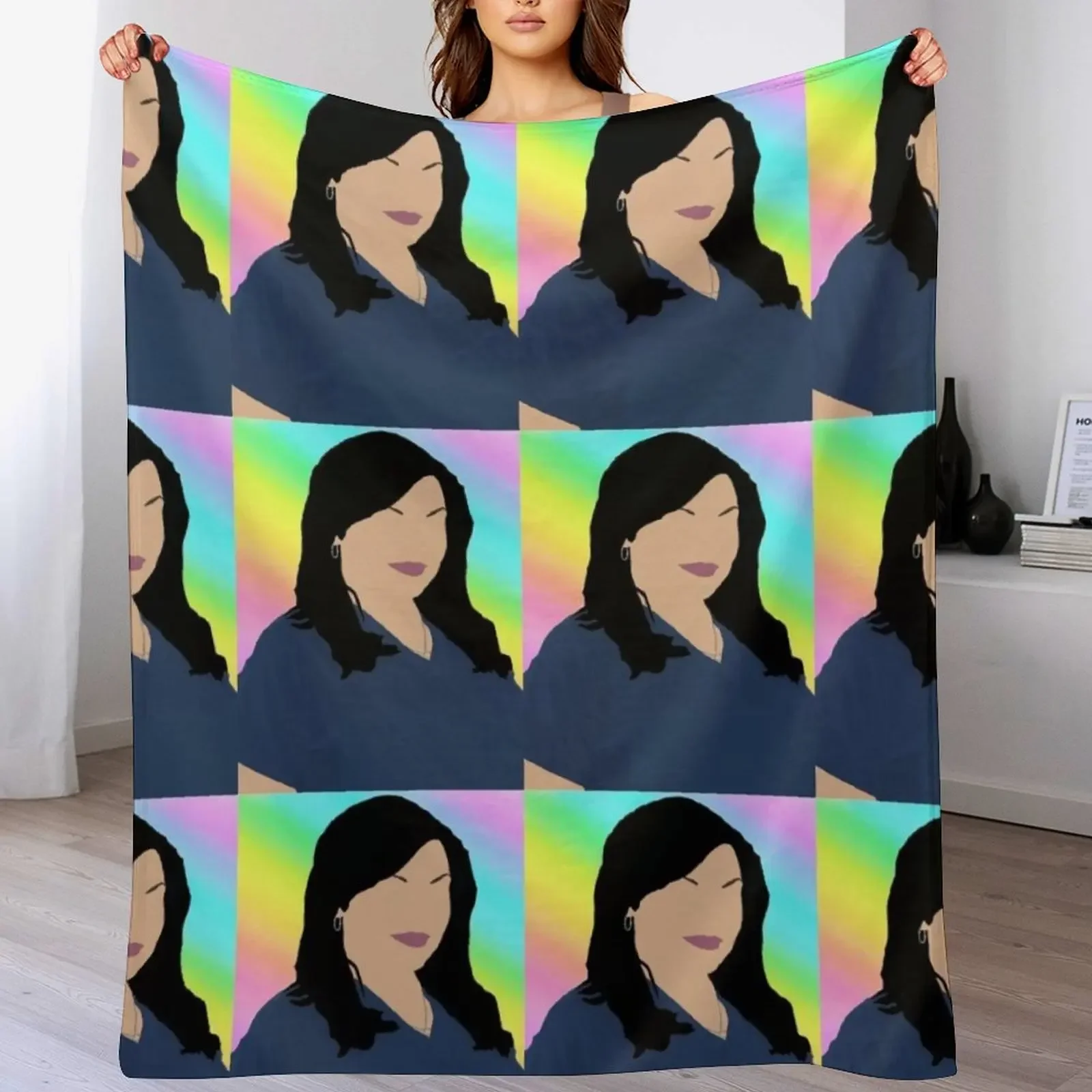 Одеяло Callie Torres Pastel Rainbow, одеяла и пледы, роскошные утолщенные одеяла для косплея в стиле аниме