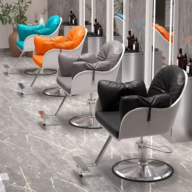 Фото Hair Salon Chair with Rotatable Lifting Function, Hair Salon Chair, Ironing and Dyeing Area, Hair Cutting Chair, Hydraulic Chair №4