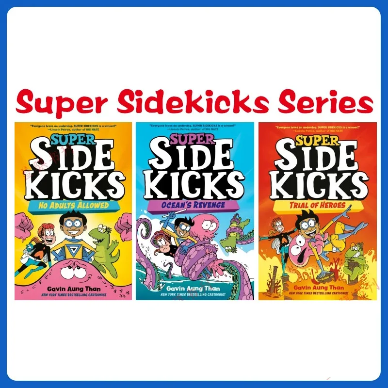 Детская английская полноцветная манга серии Super Sidekicks