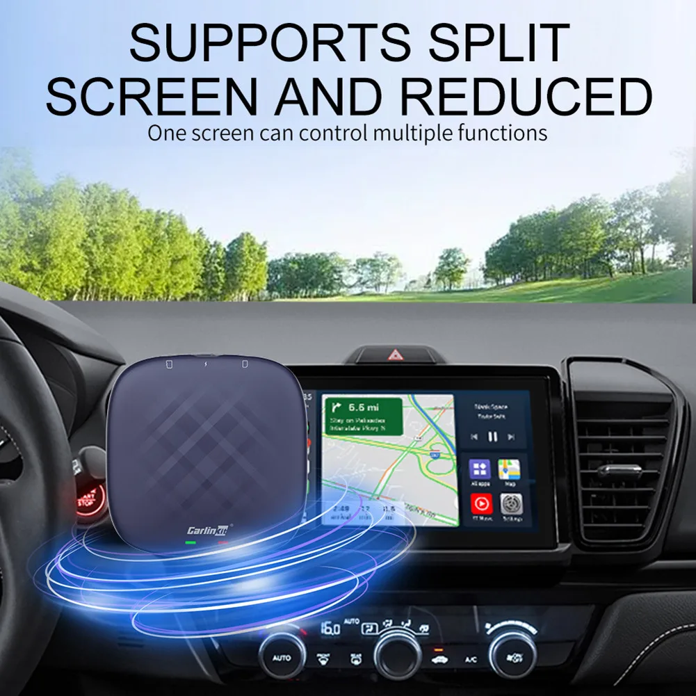 1 шт. беспроводной Bluetooth Carplay CPC200 Tbox Plus к Android Box 8-ядерный Автомобильный цифровой Телевизор с искусственным интеллектом Портативный 4 + 64 Гб Под...