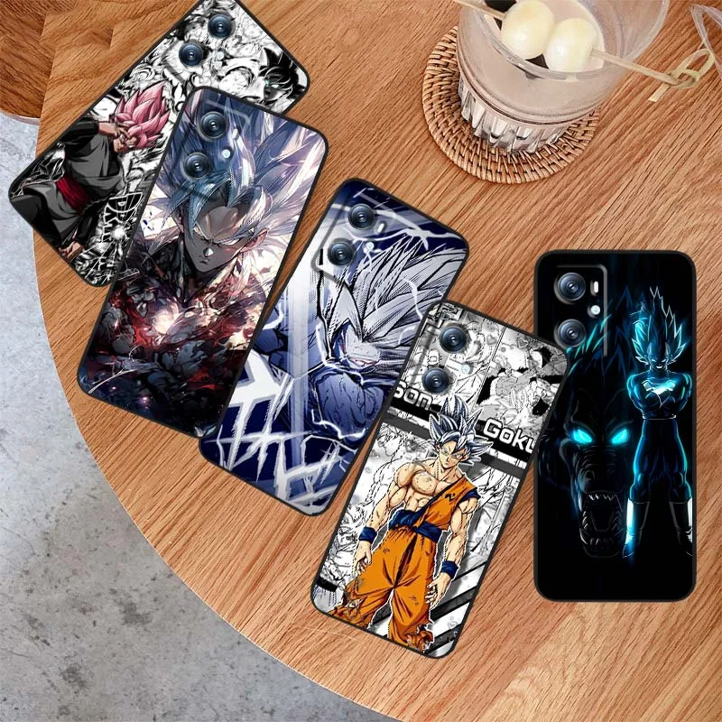 Чехол для телефона Cartoon D-Dragon Ball Son Goku для OPPO Reno 7 A96 A40 A58 5 6 Realme GT A74 A78 Neo2 A74 A78 Find X5 X3 X7 X8 черный