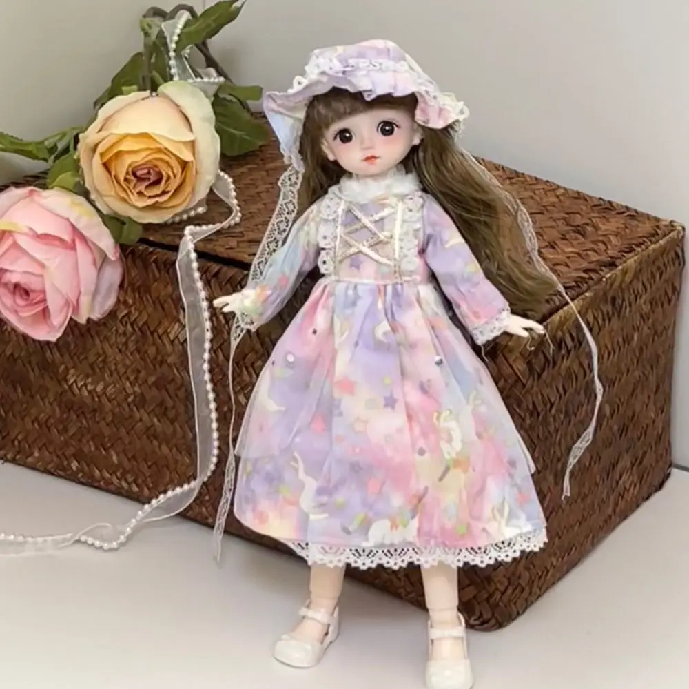 Фото 1/6 SD 30 см Bjd кукла с одеждой, длинные волосы, высокий каблук, платье принцессы, куклы BJD, аниме с париком, макияж №2