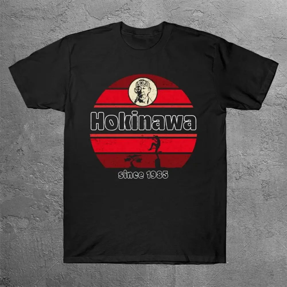 Каратэ Kid Hokinawa Mr Miyagi Cult Movie Футболка 80-х годов Мужские футболки большого размера с графикой