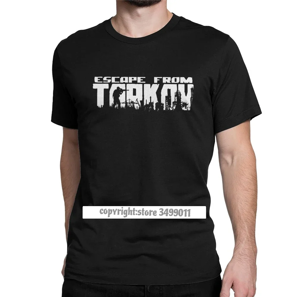 Мужская хлопковая футболка с логотипом «Escape of tarov»