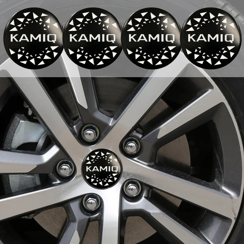 56/60/65 мм Автомобильный колесный центр Hup наклейки для Skoda KAMIQ эмблема ENYAQ Citigo Fabia KAROQ KODIAQ OCTAVIA RAPID SCALA Superb YETI