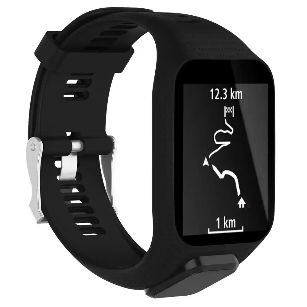 Фото Силиконовый ремешок для Tomtom Runner 2 3, запасной смарт-браслет для кардио-музыки, спортивный браслет для Tom Adventurer №4