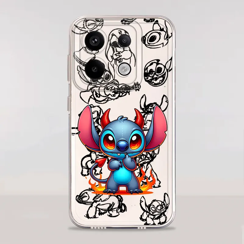 Прозрачный мягкий чехол для Xiaomi Poco X3 NFC X5 X4 M3 X3 Pro X4 GT Cute Disney Stitch (art.: 3920cfb508f04) - 3920cfb508f04