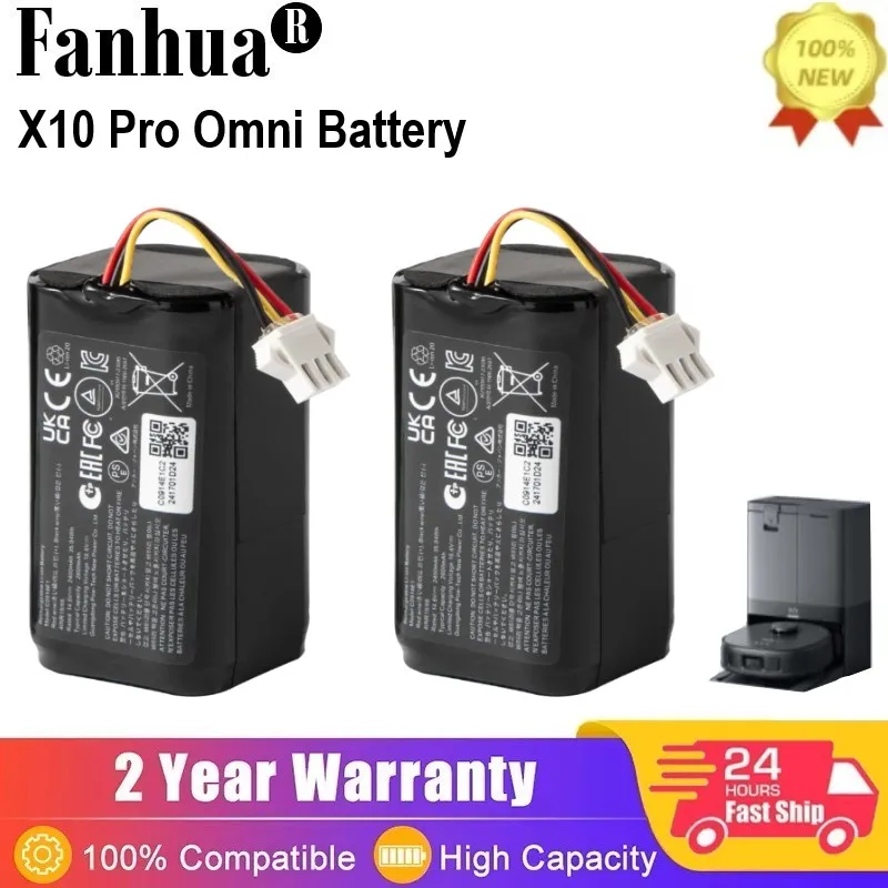 Сменный аккумулятор для аксессуаров eufy, совместимый с X10 Pro Omni G10 Hybrid G20 G35-2PCS