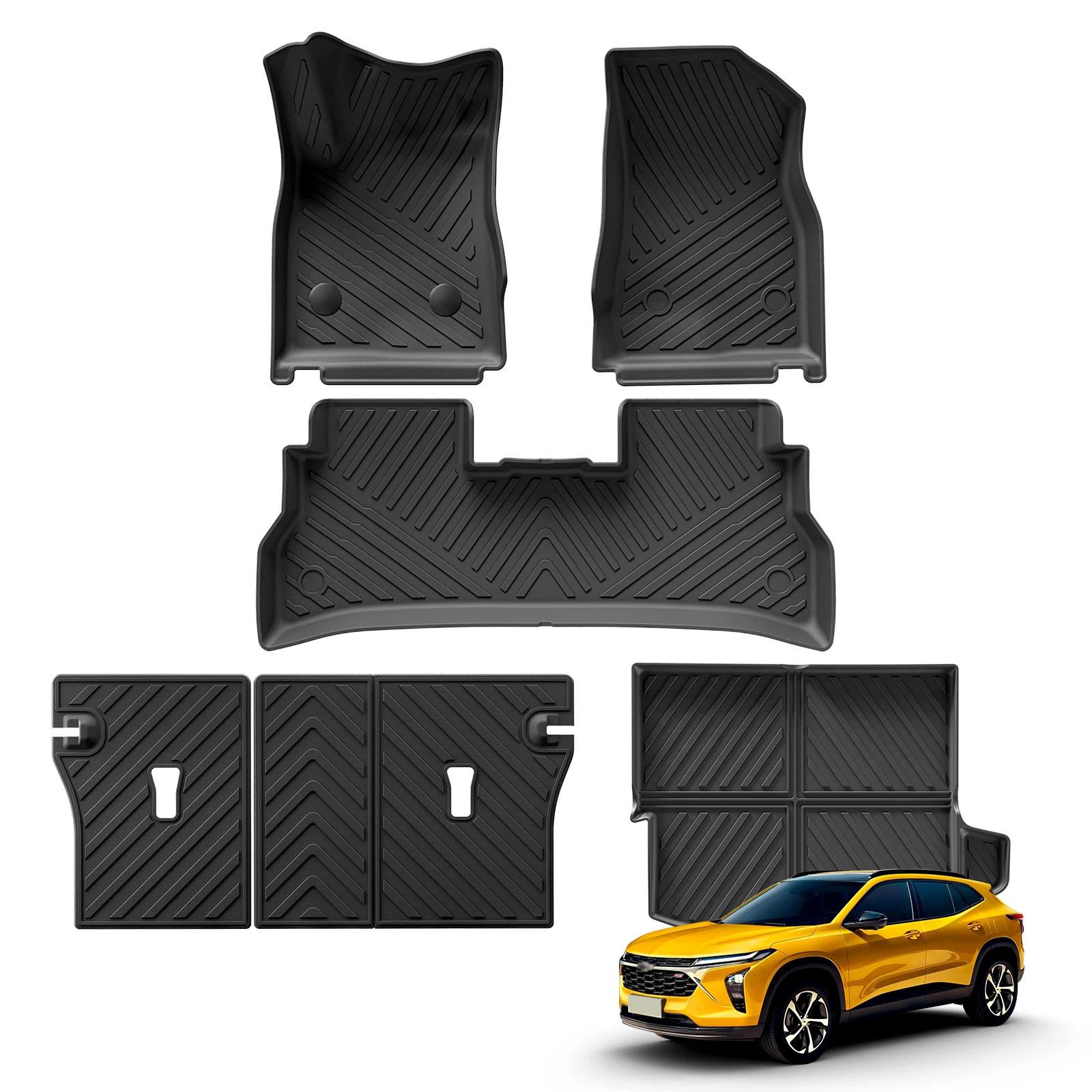 SMABEE для Chevy Chevrolet Trax 2024 2025 автомобильные коврики грузовой подкладки багажник/коврик на спинку TPE 3D левый руль