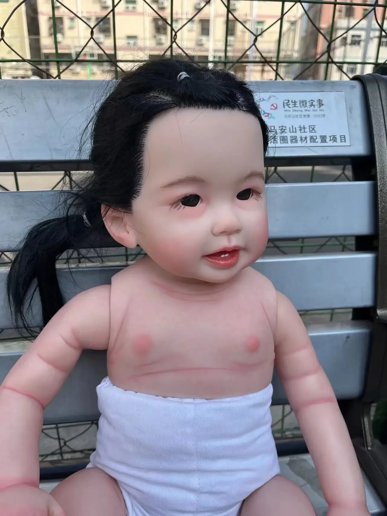 SINO-BB индивидуальные ограниченные поставки 28 дюймов Reborn Baby Teegan ручная роспись волос набор DIY часть реальные фотографии Рождественский подарок