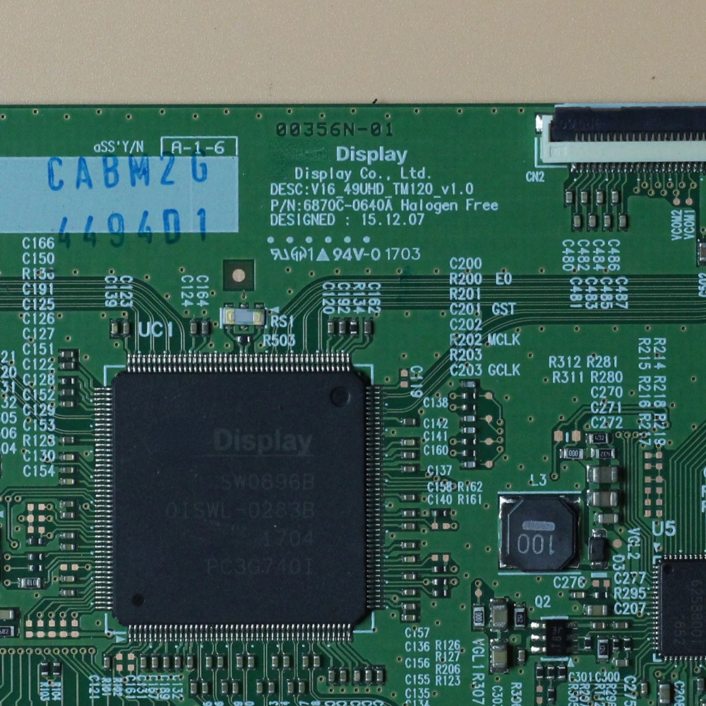 6870C-0640A V16_49UHD_TM120_v1.0 Логическая плата ТВ T Con Board 6870c 0640a V1649UHDTM120v1.0 Профессиональная тестовая плата Хороший тест (art.: 3920cdde5e9ba) - 3920cdde5e9ba
