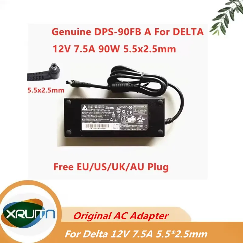 Оригинальный адаптер DELTA DPS-90FB A DPS-90AB-3 12 В 7,5 А 90 Вт 5,5x2,5 мм зарядное устройство для ноутбука QNAP TS-451