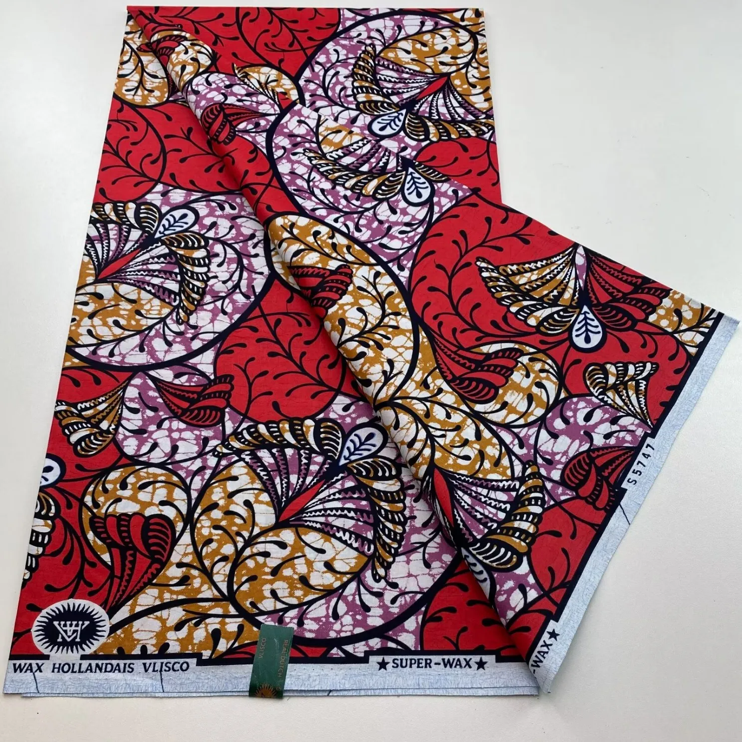 Super Tissu Ankara Good Real Prints Африканская восковая ткань Мягкий материал Pagne 100% хлопок Kente 6YARDS Stuff Синий батик для шитья Новый