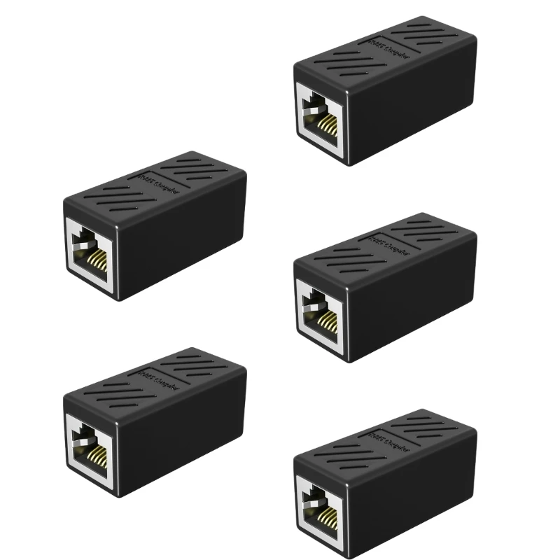 5 шт. соединитель RJ45 Ethernet удлинитель поддерживает более высокую скорость на 1000 Мбит
