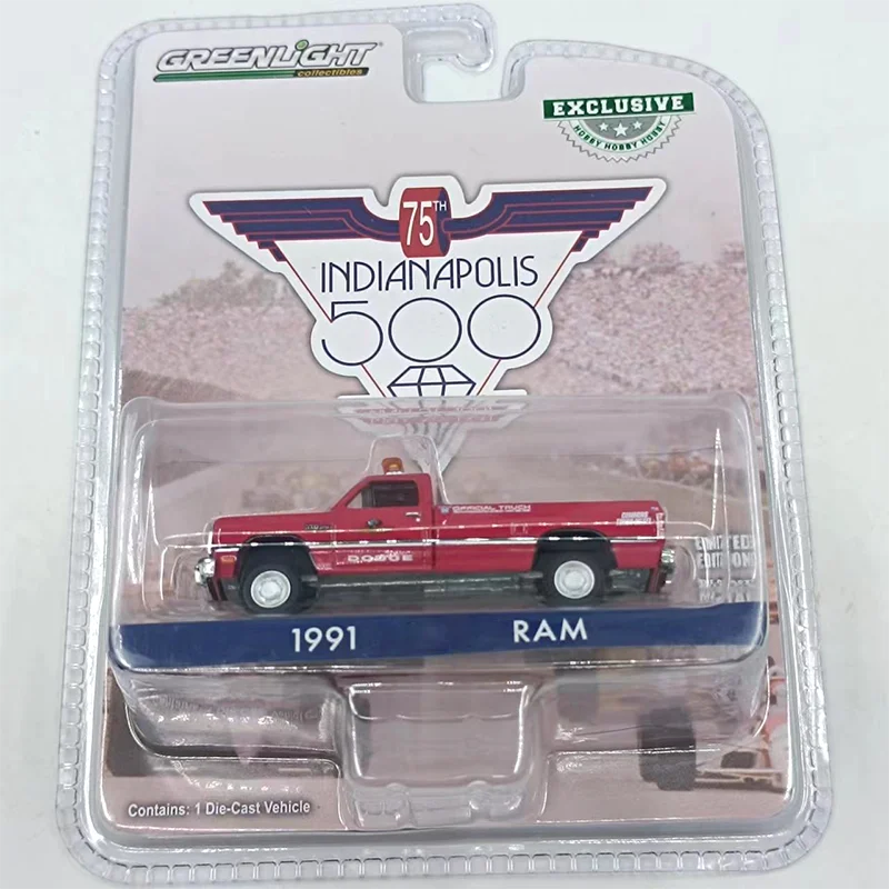 Литой под давлением Greenlight, масштаб 1:64, 1991, пикап Ram, сплав, имитация модели автомобиля, классическая коллекция, демонстрационная игрушка