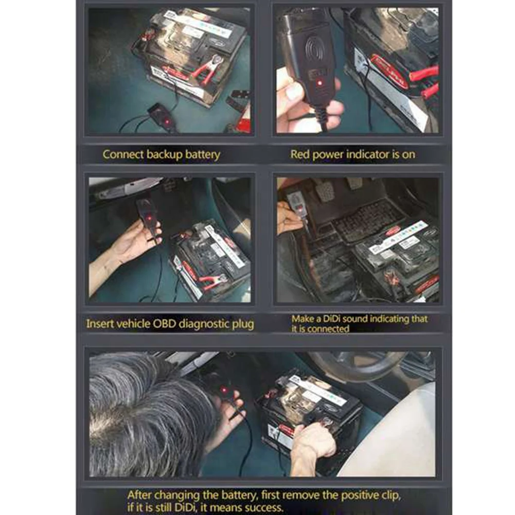 Фото Автомобильный разъем ECU OBD2, аккумулятор, автоматический ECU, экономия памяти, автомобильная OBD 2, аварийная электрическая вилка, автомобильное топливо, экономия A №2