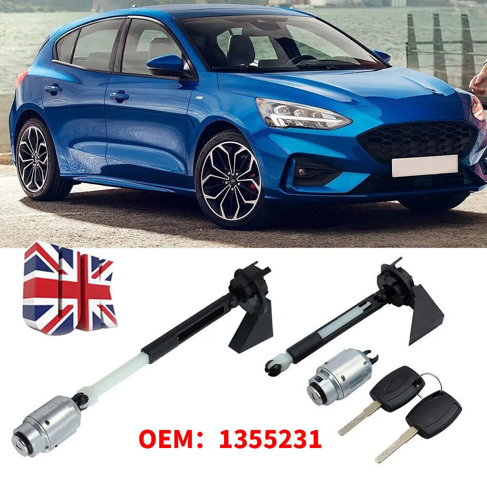 Ремкомплект замка открывания капота с 2 ключами для Ford Focus MK2 2004-2012 1355231   Запасные части для автомобильных замков