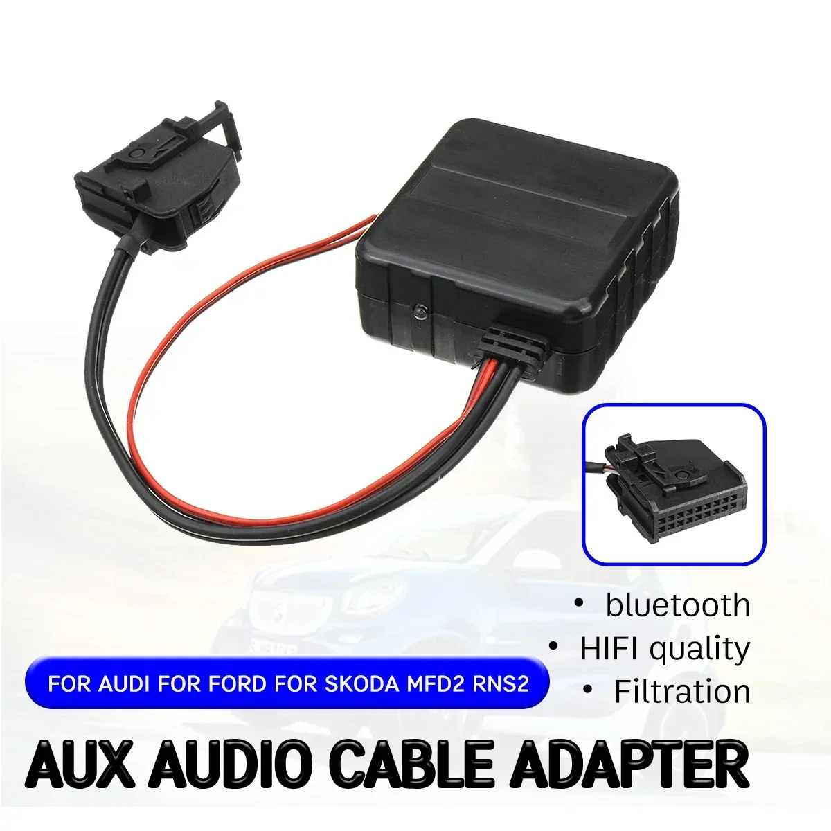 Bluetooth Aux Кабель-приемник Кабель-адаптер Hifi Качество для Volkswagen для Audi RNS2 MFD2 CD Хост для 18-контактного беспроводного аудиосистемного устройства