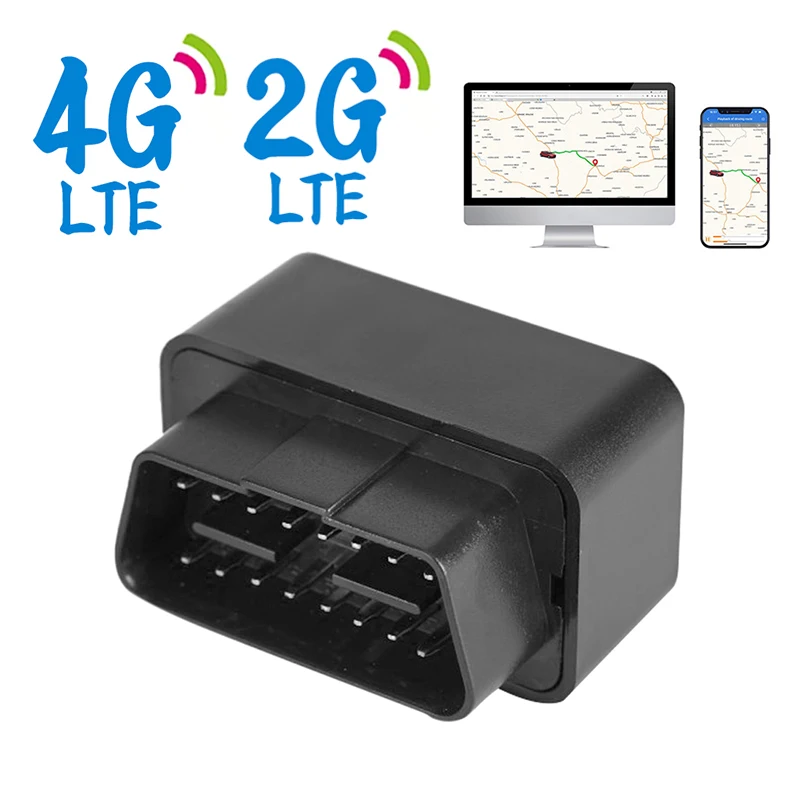 Новинка 2G 4G Mini OBD GPS-трекер 12V-24V Автомобильный Противоугонный телефонный Определитель телефонных звонков GPS-локатор бесплатное приложение для IOS Android