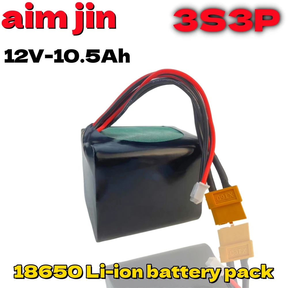 Аккумуляторная литий-ионная батарея для БПЛА высокой емкости 12 В 3S3P 10500 мАч 12,6 в