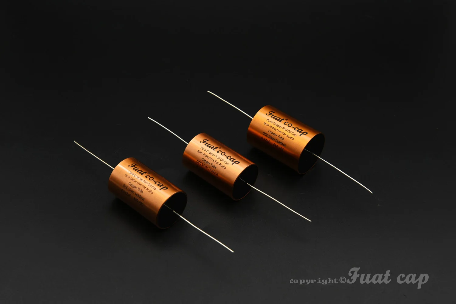 Фото Germany FUAT CO-CAP 630V tube amplifier coupling pure female foot copper foil copper tube oil-immersed capacitor free shipping №3