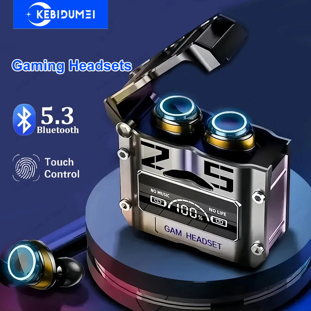 Наушники Bluetooth 5,3, игровые гарнитуры с низкой задержкой, беспроводные наушники, Hi-Fi стерео наушники с шумоподавлением для XIAOMI HUAWEI Портативное аудио и видео
