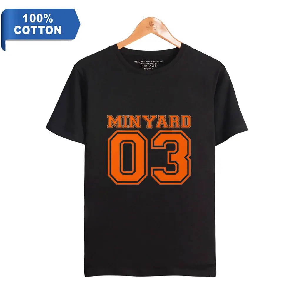 Фото Мужская футболка Kaus The Foxhole Court Logo Minyard 03 Pakaian Musim Panas Pria dan Wanita Kaus Keren Katun Lengan Pendek №2