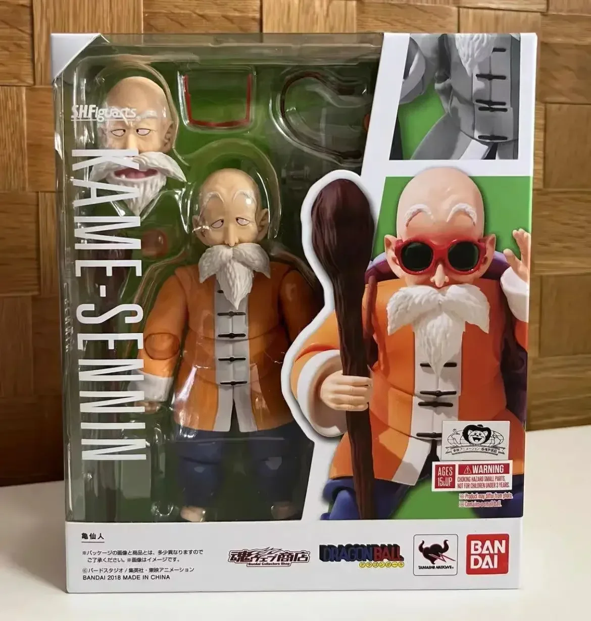 100% оригинал BANDAI SH Figuarts SHF Dragon Ball Kame Sennin, аниме, коллекция фигурок, модель игрушки, фигурка, ПВХ, подарок на складе