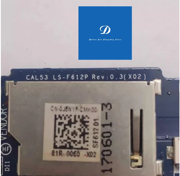 Для Dell G3 3579 3779, USB-слот для SD-карты, CMOS-плата 0110K9 LS-F612P