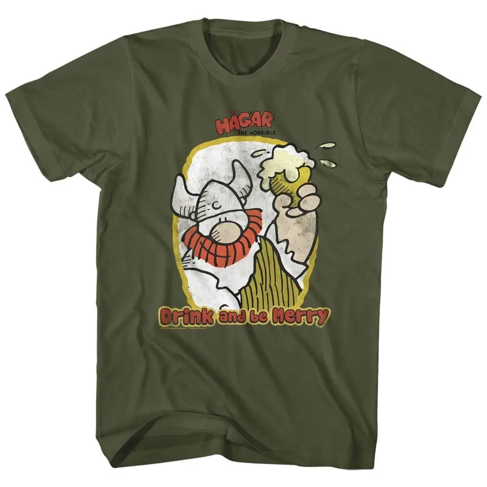 Футболка с надписью «Hagar The ahdrink Be Merry Comics»