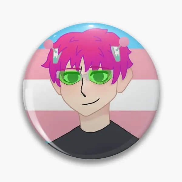Мягкая булавка Saiki Trans Pride, булавка на лацкан, подарок, забавный металлический женский мультяшный значок на шляпу, милая Ювелирная брошь, креативная Мода