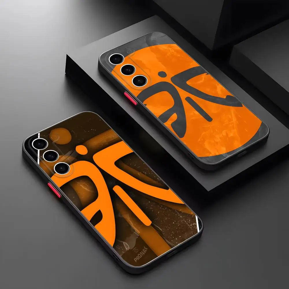 Чехол для телефона rastar-Fnatic, матовый прозрачный для Samsung S25Plus S21fe S22 FE S23 Ultra S24 Plus S25, роскошная задняя крышка