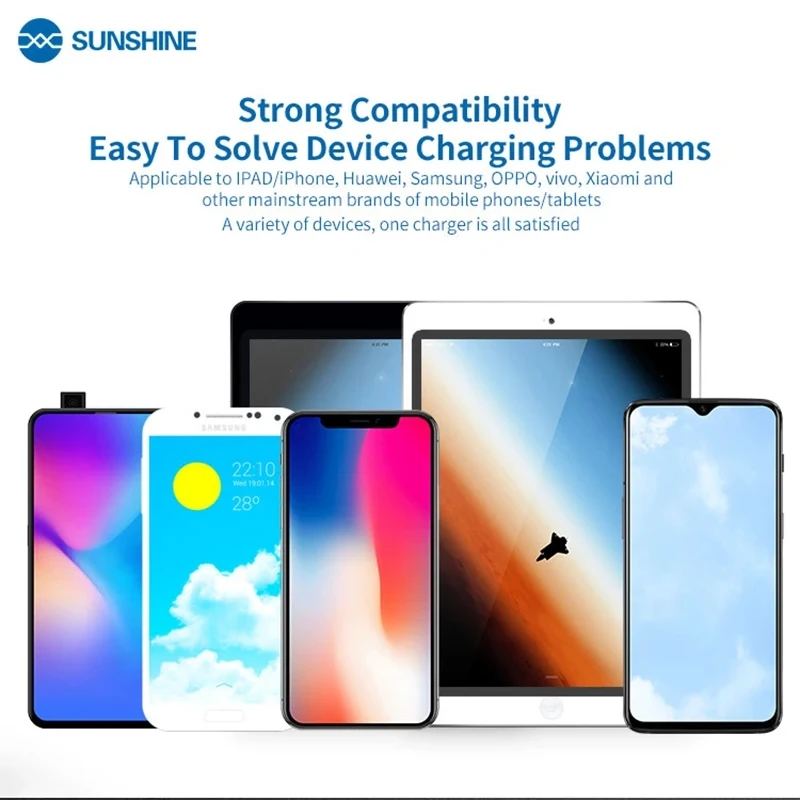 Фото SS-304Q SS-304D RELIFE 6 Port USB Tampilan Digital Pengisi Daya Kilat IPhone Samsung Huawei MI Vivo OOP Datar №2