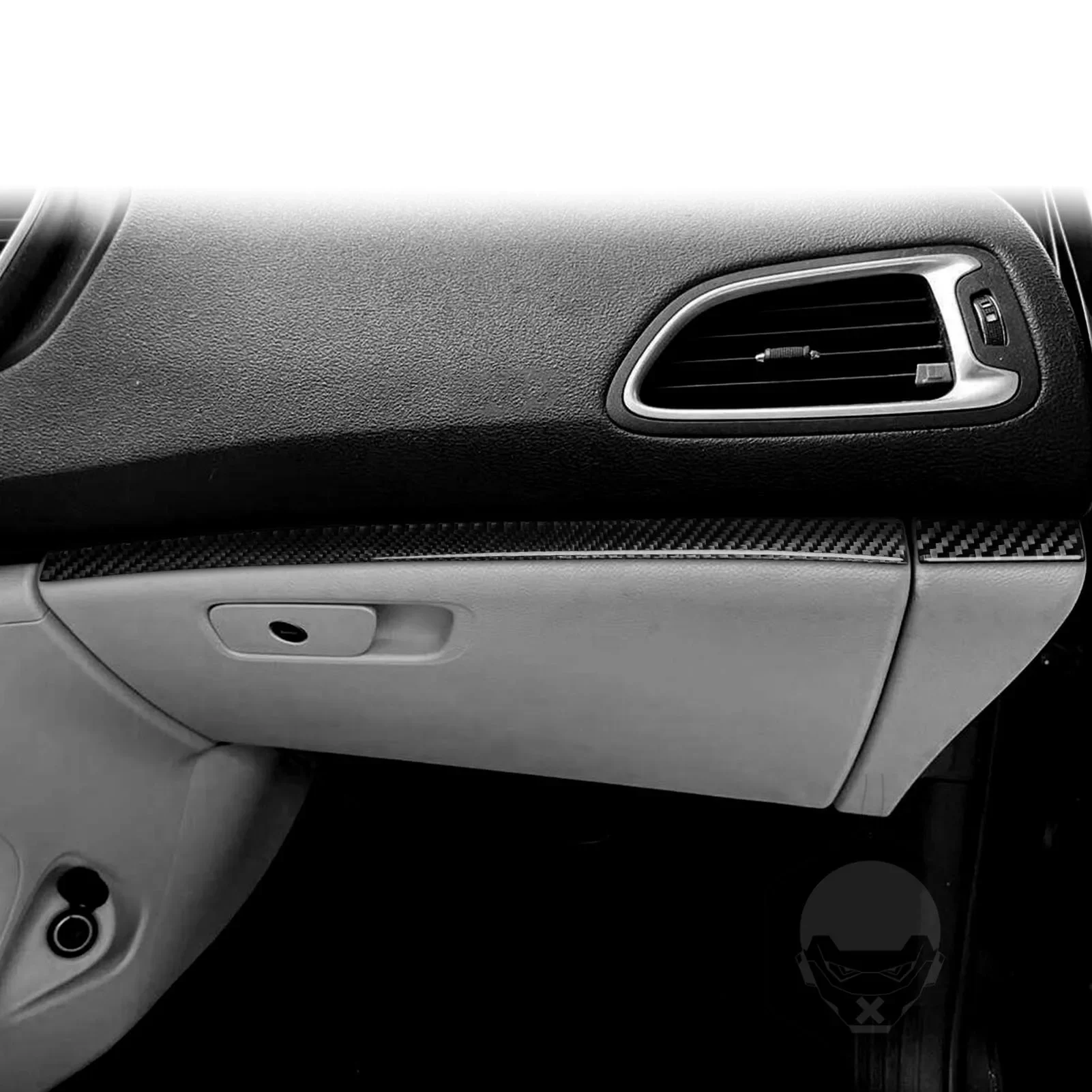 Фото Для Chrysler 200 2015 2016 2017, автомобильные аксессуары из углеродного волокна, приборная панель, второй пилот, декоративная внутренняя крышка, модифицированная наклейка №2