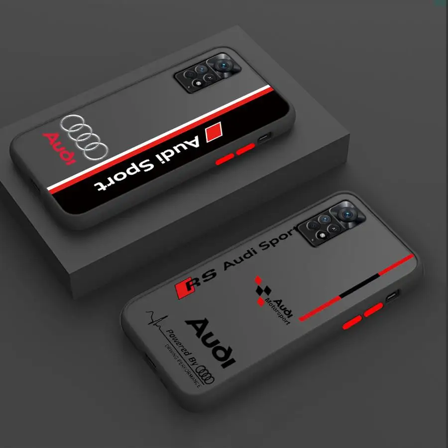 Чехол для телефона A-Audi Art Logo для Xiaomi Redmi 13C 12 10C 12C 5G 9 10 9A 9T A1 A2 9C Plus K40 Pro Противоударные матовые чехлы