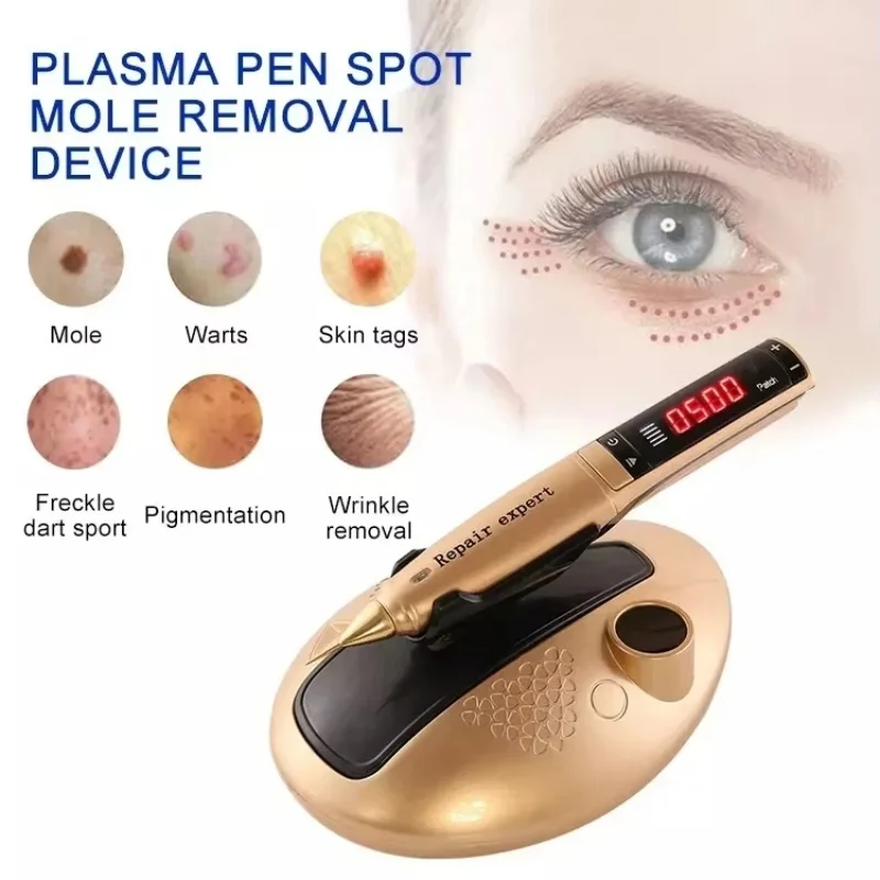 Плазменная ручка Golden Fibroblast, подтяжка лица, машина для деликатной кожи для удаления родинок на коже, корейская машина для холодной плазмы и озона, косметическая машина