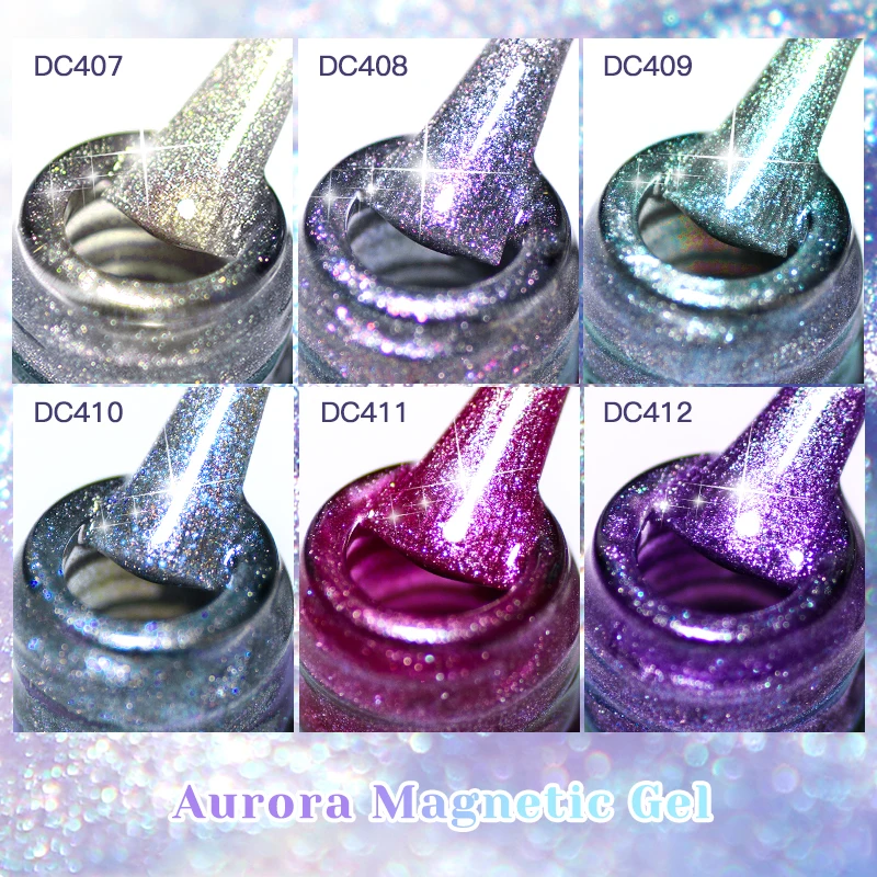 Фото Магнитный Гель-лак для ногтей Mtssii 7 мл с блестками Aurora Cat, блестящий Радужный Гель-лак, Полупостоянный УФ-лак для ногтей, искусство своими руками №5