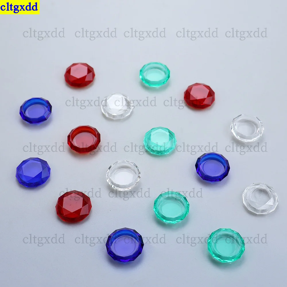 Фото Cltgxdd, 2 шт., подходят для NS Switch/Switch Lite, прозрачный кристалл, крышка для большого пальца, крышка аналогового джойстика, кнопка №2