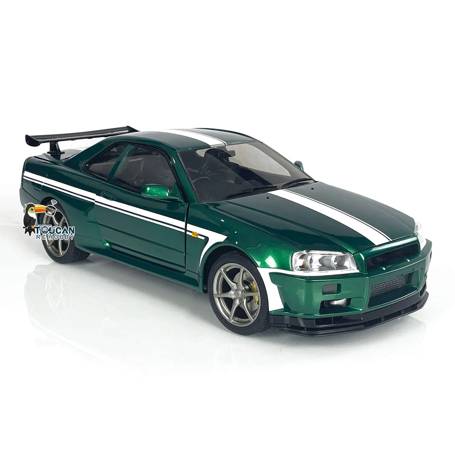 Каподастр RC Racing Car 1/8 R34 4WD в сборе 4x4 Металлический высокоскоростной RC Drift Speed Модель автомобиля Аккумуляторный двигатель Сервопривод RTR RC Toys Модель