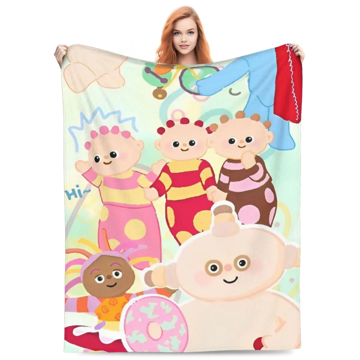 Фланелевое покрывало Makka Pakka, для дивана, стула, чехлы для кровати