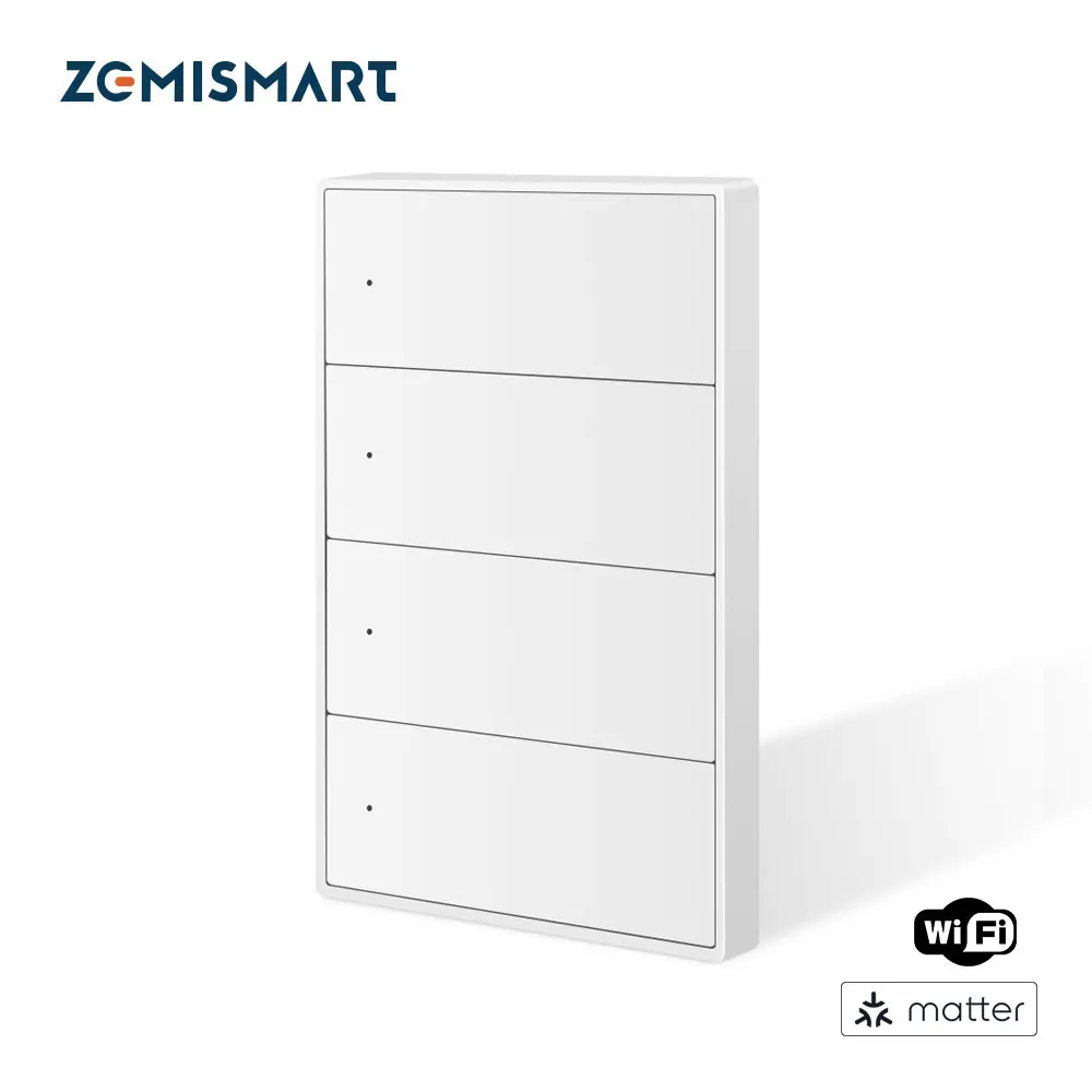 Умный настенный выключатель Zemismart с WiFi, 1, 2, 3, 4, 6 групп