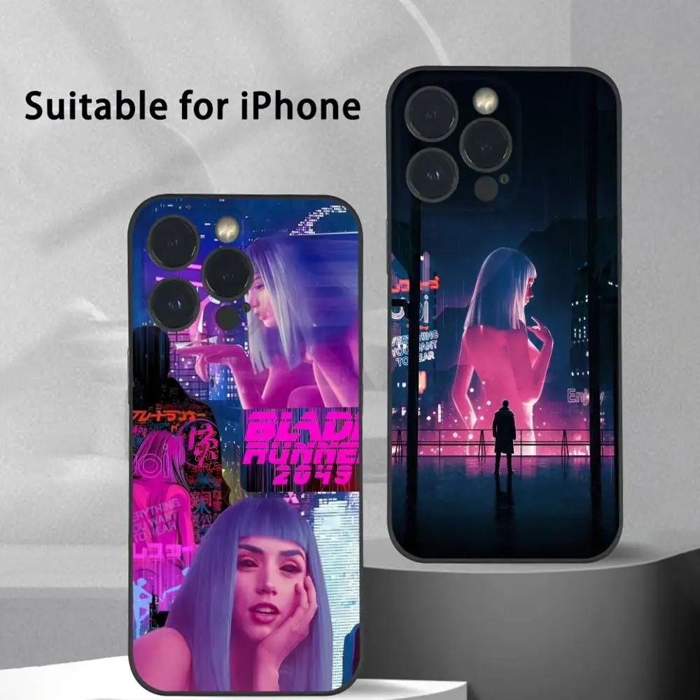 Чехол для телефона Movie B-Blade R-Runner 2049 для iPhone 15 14 13 12 11 Pro Xs Max Mini XR X 7 8 Plus, черный матовый мягкий чехол Funda