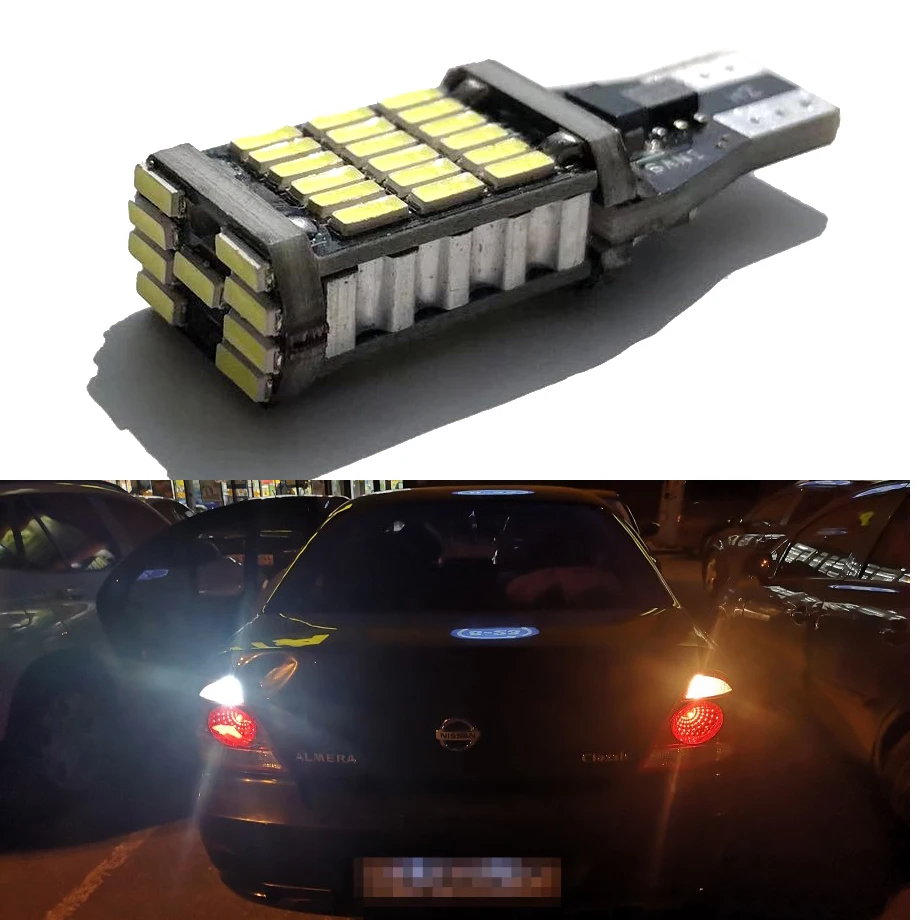 Автомобильная светодиодная лампа заднего хода T15 Canbus 921 W16W для BMW E46 E39 E90 E60 E36 F30 F10 E30 E34 E66 X5 E53 M M3 M4 Z4 (art.: 3920c12e953a6) - 3920c12e953a6