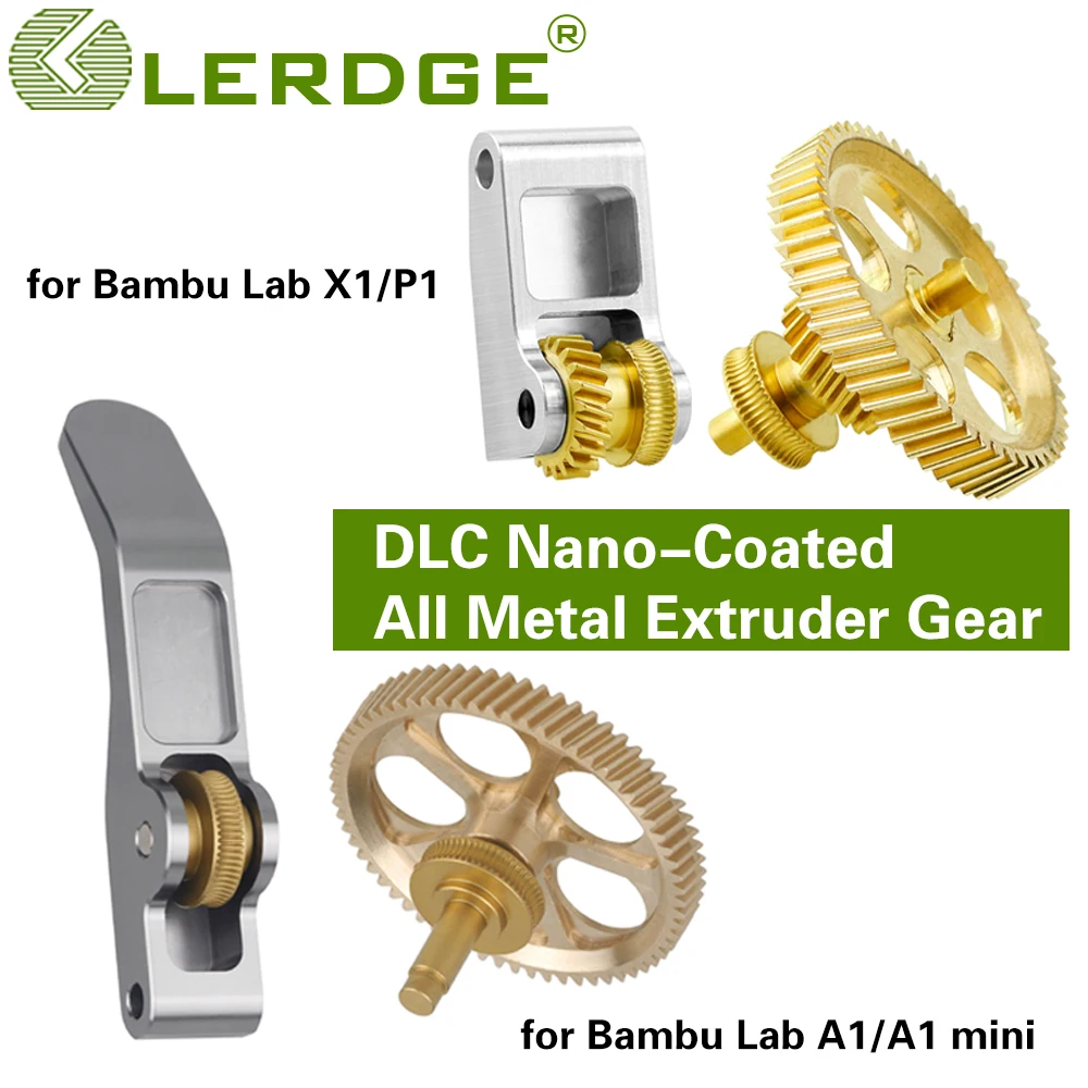 Для Bambu Lab A1 mini X1C P1S Шестерня экструдера A1 Шестерня из закаленной стали Высококачественный комплект экструдера для деталей экструдера Bambulab P1/X1 3D-печать