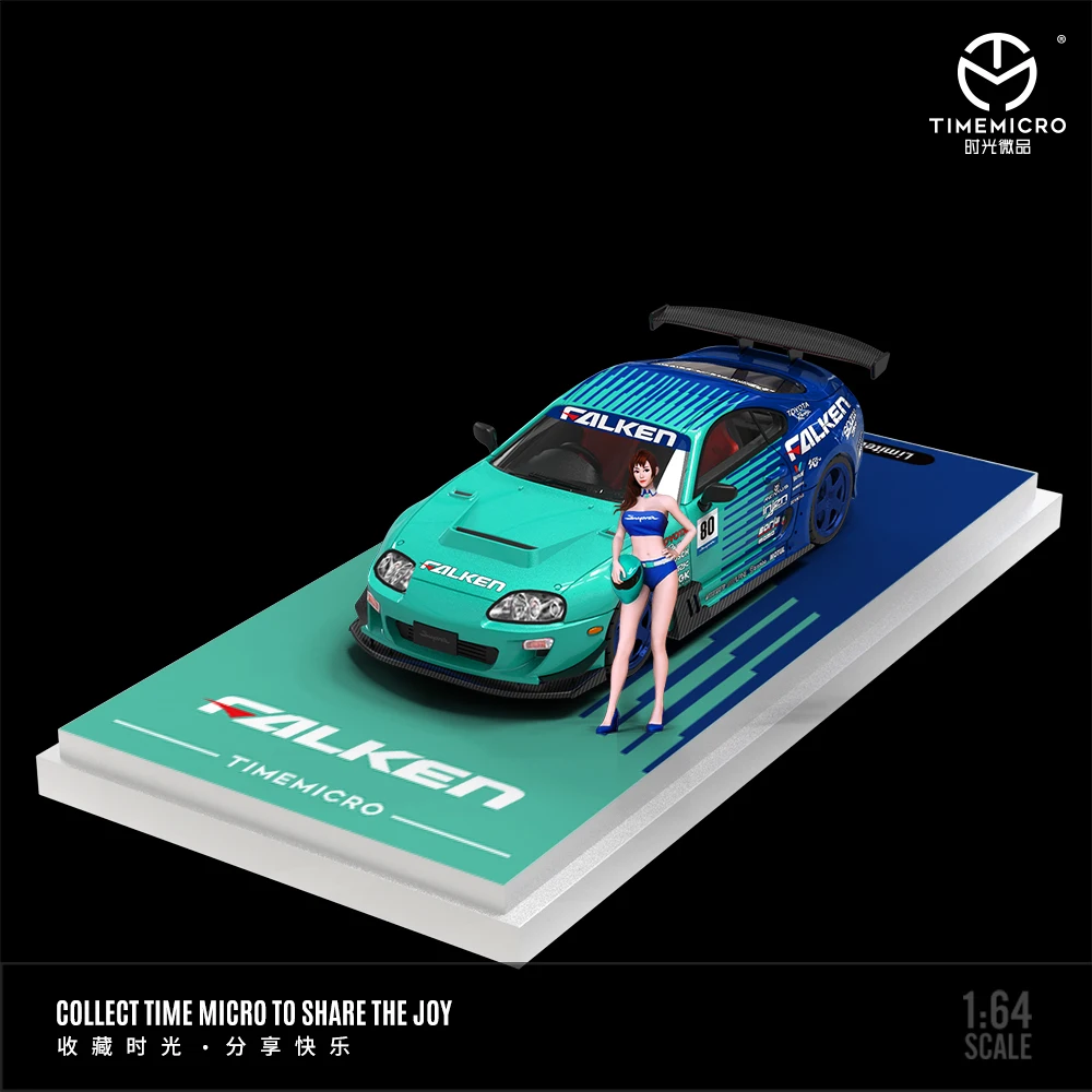 Модель окрашенного сплава TimeMicro 1:64 Supra A80Z FALKEN
