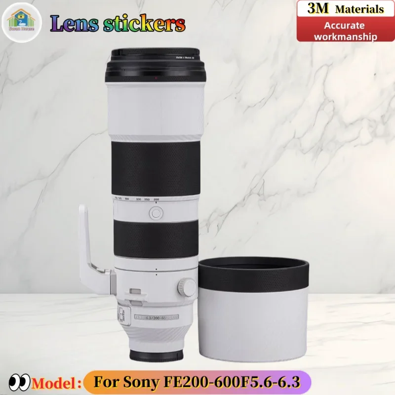 ФЭ 200600 F5.6 для Sony FE200-600F5.6-6.3 наклейка на объектив камеры, кожа «сделай сам», износостойкая защитная пленка для прецизионного пошива
