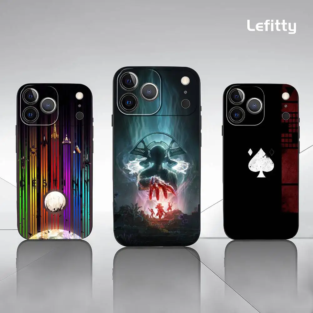 Чехол для игрового телефона War D-Destiny 2, для iPhone 17, 16, 15, 14, 13, 12, 11 Pro Xs Max Mini XR X Plus, черный матовый мягкий чехол Funda